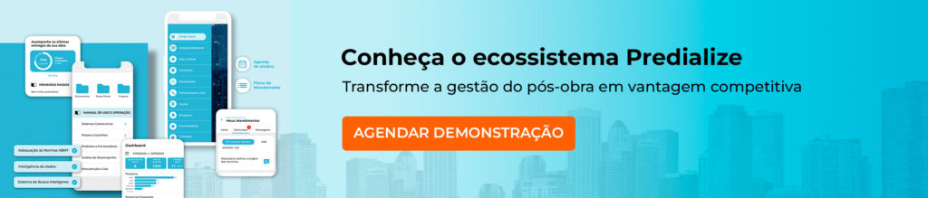 Banner do Ecossistema Predialize para gestão de indicadores pós-obra