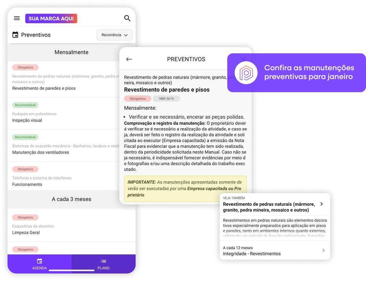 Alertas de Manutenções