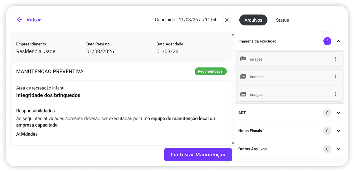 Fluxo de Contestação