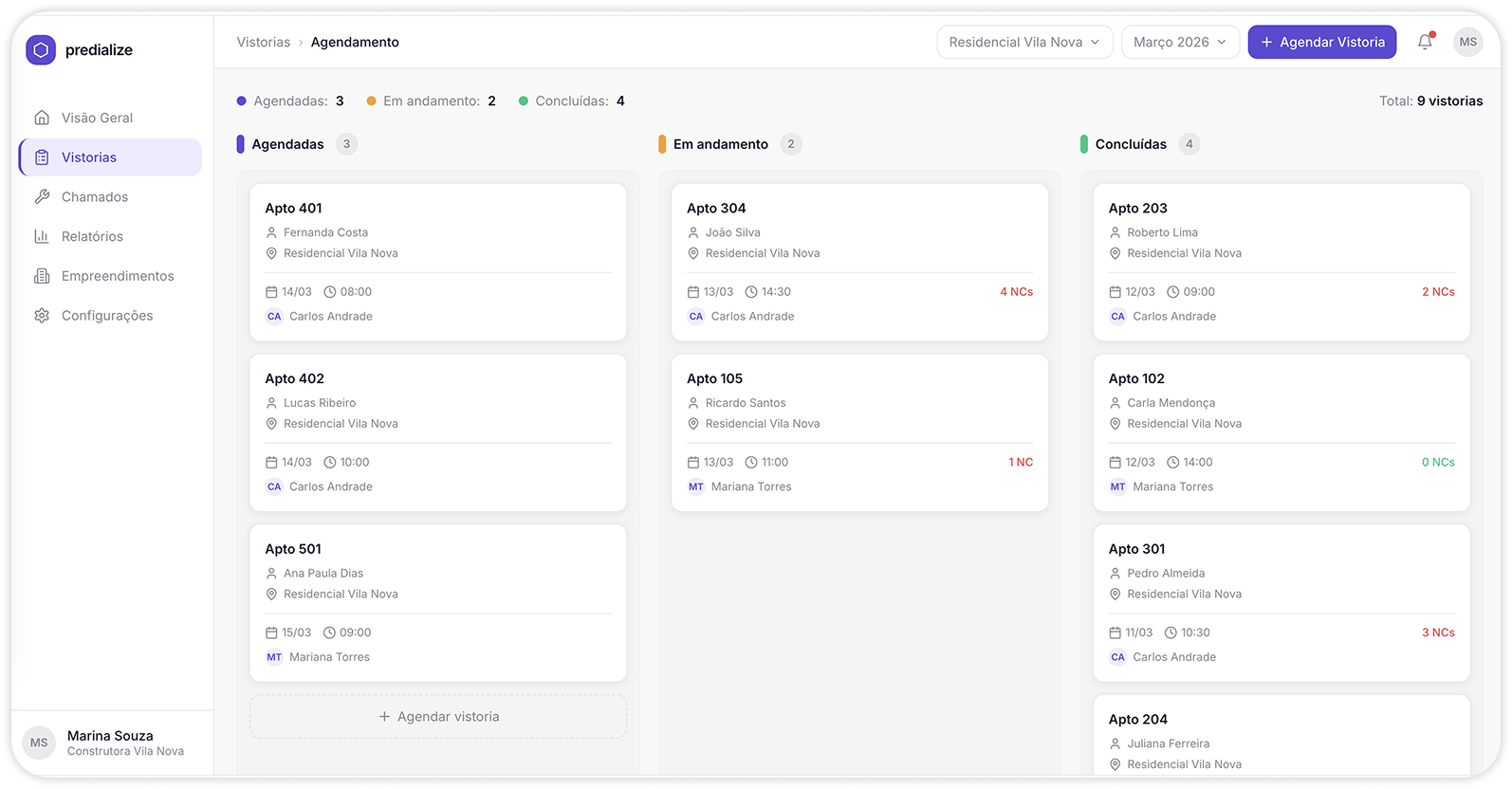 Agendamento Inteligente